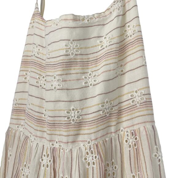 L*SPACE Santorini Maxi Dress Size XL Falling For You Eyelet Boho Beach Resort - Picture 7 of 9
